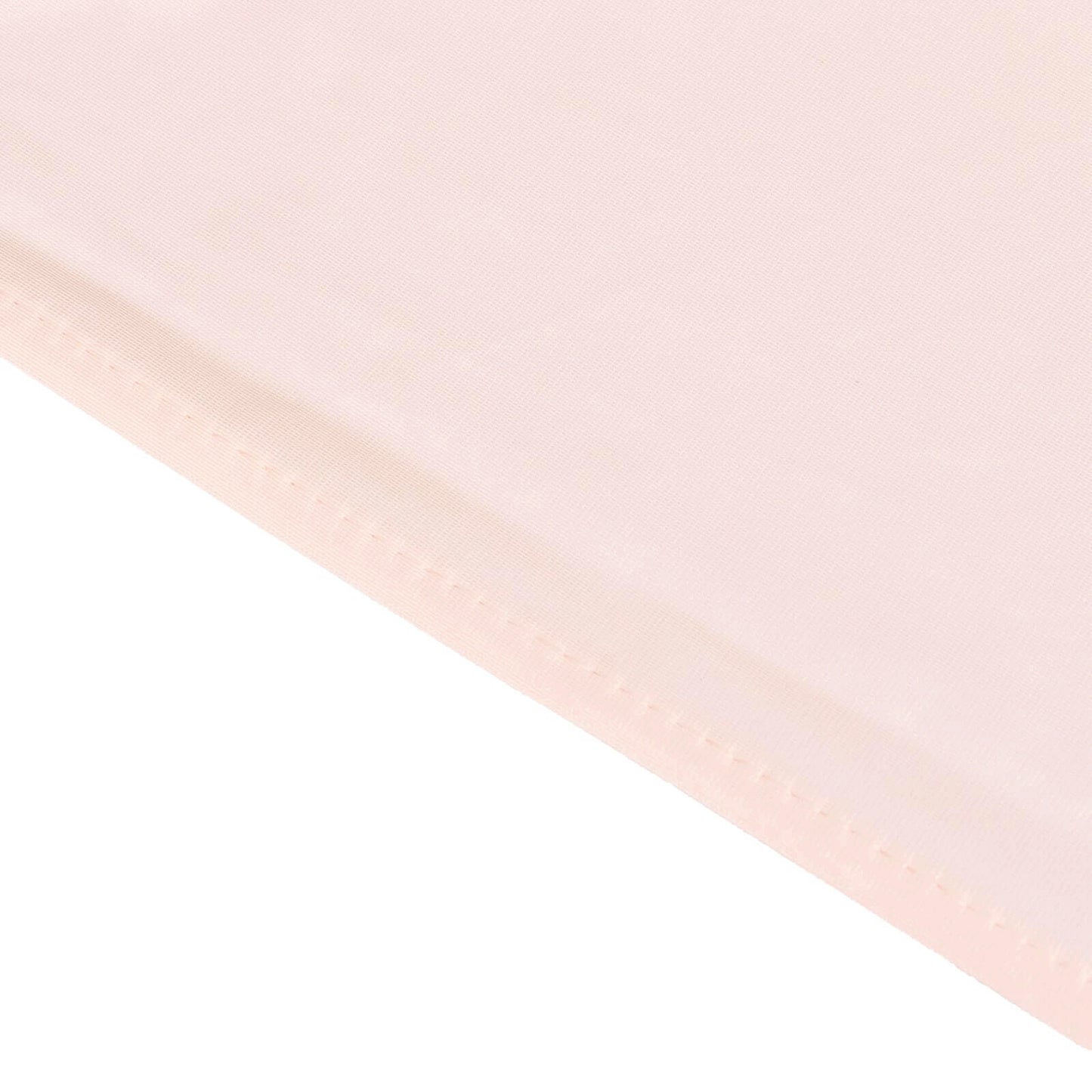 90"x156" Blush Premium Scuba Wrinkle Free Rectangular Tablecloth, Seamless Scuba Polyester Tablecloth