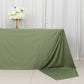 90"x156" Dusty Sage Green Scuba Wrinkle Free Rectangular Tablecloth, Seamless Scuba Polyester Tablecloth