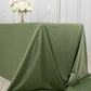 90"x156" Dusty Sage Green Scuba Wrinkle Free Rectangular Tablecloth, Seamless Scuba Polyester Tablecloth