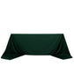 90"x156" Hunter Emerald Green Scuba Wrinkle Free Rectangular Tablecloth, Seamless Scuba Polyester Tablecloth