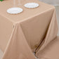 90"x156" Nude Scuba Wrinkle Free Rectangular Tablecloth, Seamless Scuba Polyester Tablecloth