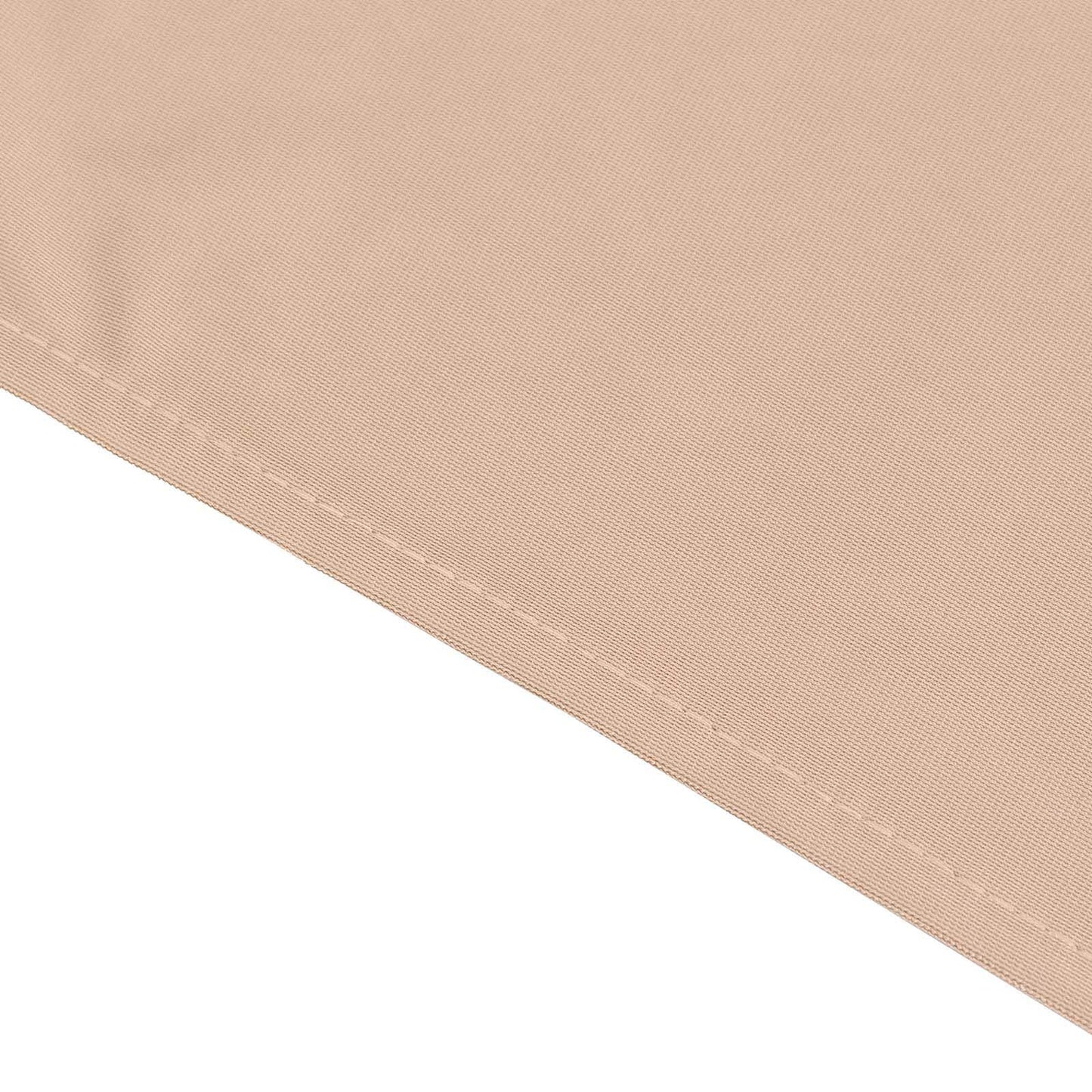 90"x156" Nude Premium Scuba Wrinkle Free Rectangular Tablecloth, Seamless Scuba Polyester Tablecloth