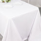 90"x156" White Scuba Wrinkle Free Rectangular Tablecloth, Seamless Scuba Polyester Tablecloth