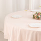 90" Blush Scuba Wrinkle Free Round Tablecloth, Scuba Polyester Tablecloth