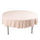 90" Blush Scuba Wrinkle Free Round Tablecloth, Scuba Polyester Tablecloth