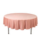 Scuba Round 90" Tablecloth Dusty Rose - Wrinkle Free & Stain Resistant Table Cover