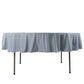 90" Dusty Blue Scuba Wrinkle Free Round Tablecloth, Scuba Polyester Tablecloth