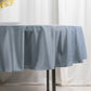 90" Dusty Blue Scuba Wrinkle Free Round Tablecloth, Scuba Polyester Tablecloth