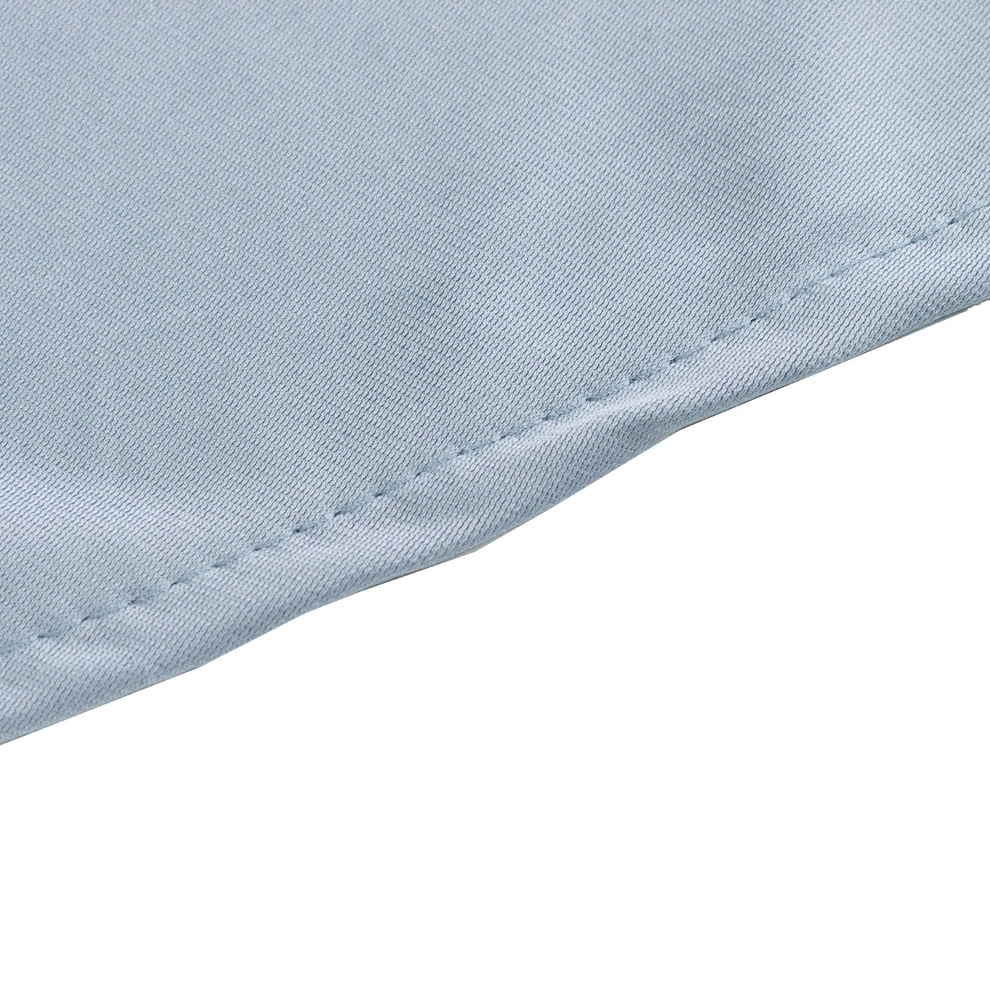 90" Dusty Blue Premium Scuba Wrinkle Free Round Tablecloth, Scuba Polyester Tablecloth