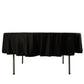 90" Black Scuba Wrinkle Free Round Tablecloth, Scuba Polyester Tablecloth