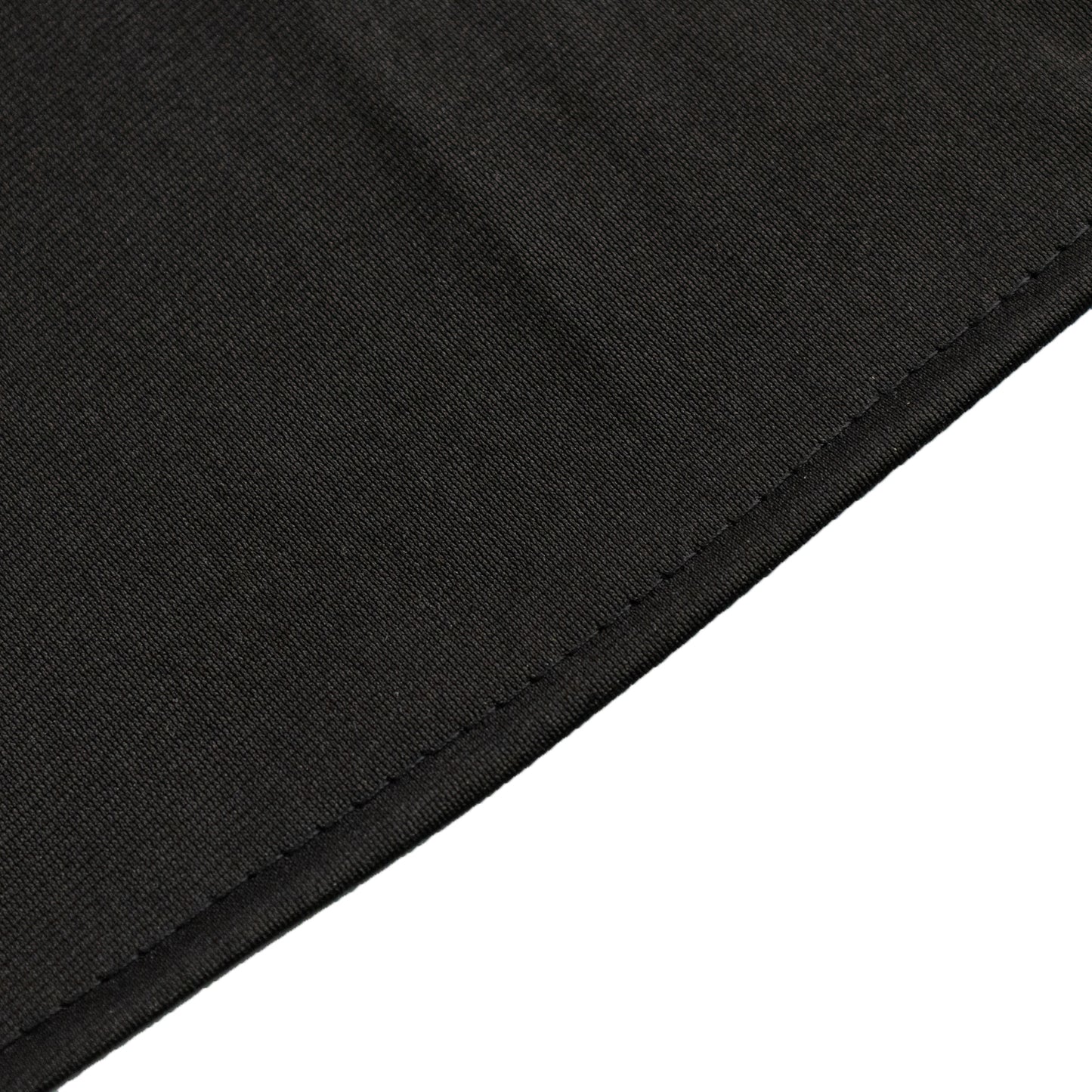 90" Black Premium Scuba Wrinkle Free Round Tablecloth, Scuba Polyester Tablecloth