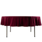 90" Burgundy Scuba Wrinkle Free Round Tablecloth, Scuba Polyester Tablecloth