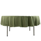 90" Dusty Sage Green Scuba Wrinkle Free Round Tablecloth, Scuba Polyester Tablecloth