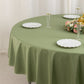 90" Dusty Sage Green Scuba Wrinkle Free Round Tablecloth, Scuba Polyester Tablecloth