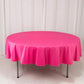 Scuba Round 90" Tablecloth Fuchsia - Wrinkle Free & Stain Resistant Table Cover