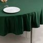 90" Hunter Emerald Green Scuba Wrinkle Free Round Tablecloth, Scuba Polyester Tablecloth