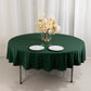 90" Hunter Emerald Green Scuba Wrinkle Free Round Tablecloth, Scuba Polyester Tablecloth