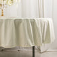 90" Ivory Scuba Wrinkle Free Round Tablecloth, Scuba Polyester Tablecloth