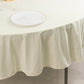 90" Ivory Scuba Wrinkle Free Round Tablecloth, Scuba Polyester Tablecloth