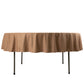90" Nude Scuba Wrinkle Free Round Tablecloth, Scuba Polyester Tablecloth