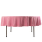 90" Pink Scuba Wrinkle Free Round Tablecloth, Scuba Polyester Tablecloth