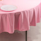 90" Pink Scuba Wrinkle Free Round Tablecloth, Scuba Polyester Tablecloth