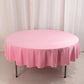 90" Pink Scuba Wrinkle Free Round Tablecloth, Scuba Polyester Tablecloth