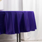 90" Purple Scuba Wrinkle Free Round Tablecloth, Scuba Polyester Tablecloth