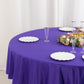 90" Purple Scuba Wrinkle Free Round Tablecloth, Scuba Polyester Tablecloth