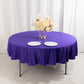 90" Purple Scuba Wrinkle Free Round Tablecloth, Scuba Polyester Tablecloth