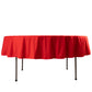 90" Red Scuba Wrinkle Free Round Tablecloth, Scuba Polyester Tablecloth
