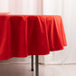 90" Red Scuba Wrinkle Free Round Tablecloth, Scuba Polyester Tablecloth