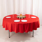 90" Red Scuba Wrinkle Free Round Tablecloth, Scuba Polyester Tablecloth