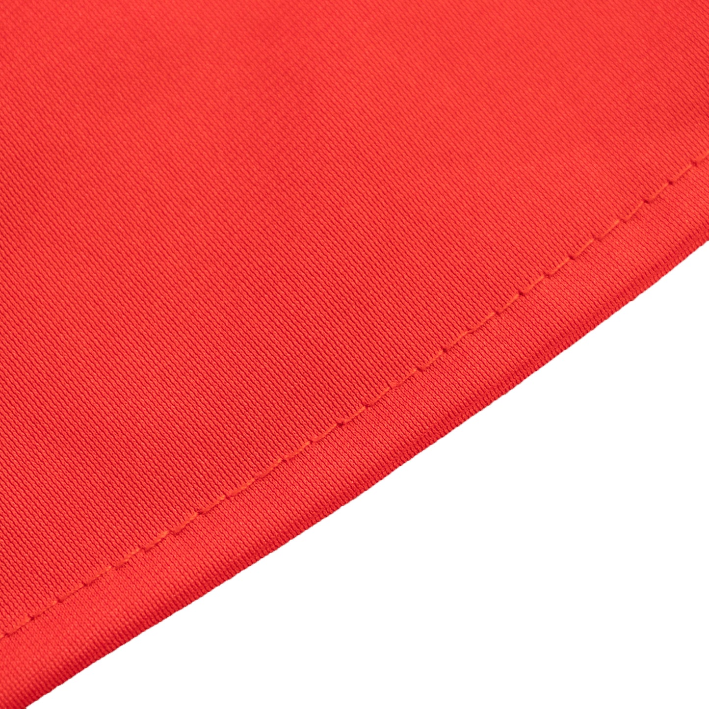 90" Red Premium Scuba Wrinkle Free Round Tablecloth, Scuba Polyester Tablecloth