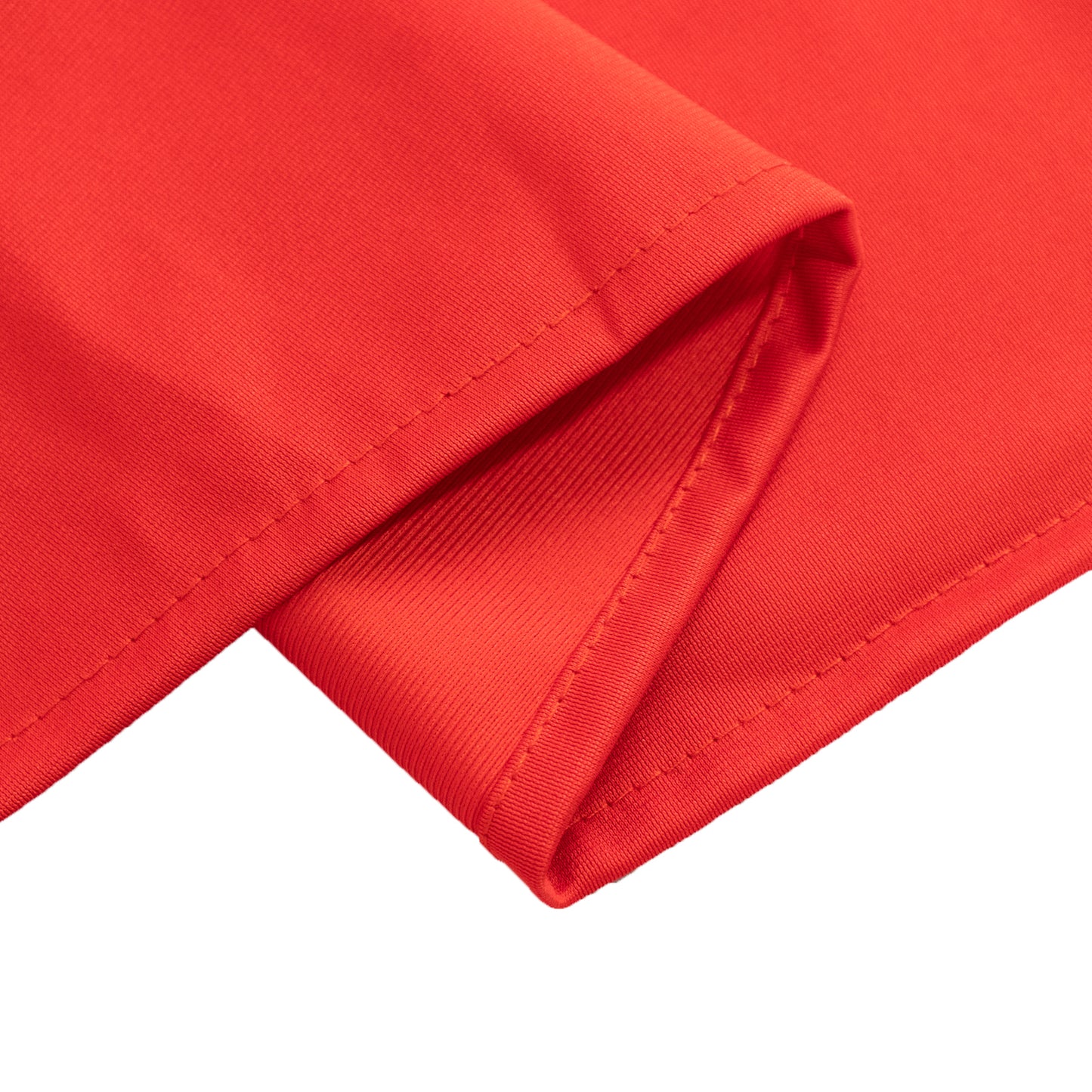 90" Red Premium Scuba Wrinkle Free Round Tablecloth, Scuba Polyester Tablecloth