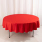 90" Red Scuba Wrinkle Free Round Tablecloth, Scuba Polyester Tablecloth