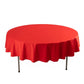 90" Red Scuba Wrinkle Free Round Tablecloth, Scuba Polyester Tablecloth