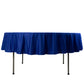 90" Royal Blue Scuba Wrinkle Free Round Tablecloth, Scuba Polyester Tablecloth