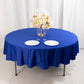 90" Royal Blue Scuba Wrinkle Free Round Tablecloth, Scuba Polyester Tablecloth