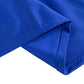 90" Royal Blue Scuba Wrinkle Free Round Tablecloth, Scuba Polyester Tablecloth