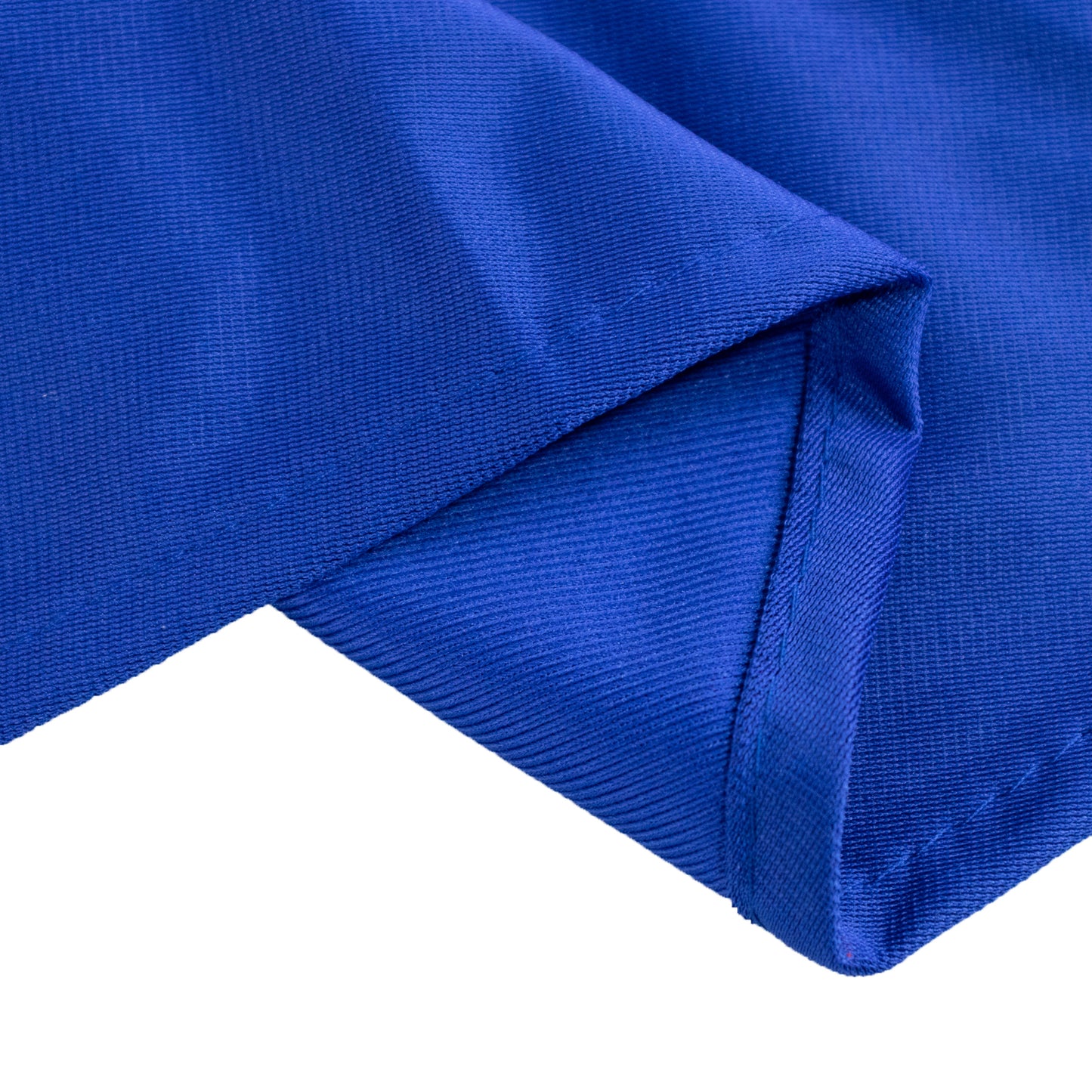 90" Royal Blue Premium Scuba Wrinkle Free Round Tablecloth, Scuba Polyester Tablecloth