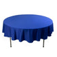 90" Royal Blue Scuba Wrinkle Free Round Tablecloth, Scuba Polyester Tablecloth
