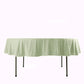 90" Sage Green Scuba Wrinkle Free Round Tablecloth, Scuba Polyester Tablecloth