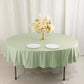 90" Sage Green Scuba Wrinkle Free Round Tablecloth, Scuba Polyester Tablecloth