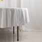 90" White Scuba Wrinkle Free Round Tablecloth, Scuba Polyester Tablecloth