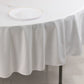 90" White Scuba Wrinkle Free Round Tablecloth, Scuba Polyester Tablecloth