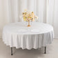 90" White Scuba Wrinkle Free Round Tablecloth, Scuba Polyester Tablecloth