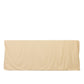 6ft Scuba Rectangular Fitted Tablecloth Beige – Wrinkle-Free, Stain Resistant