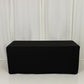 6ft Scuba Rectangular Fitted Tablecloth Black – Wrinkle-Free, Stain Resistant