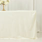 6ft Scuba Rectangular Fitted Tablecloth Ivory – Wrinkle-Free, Stain Resistant